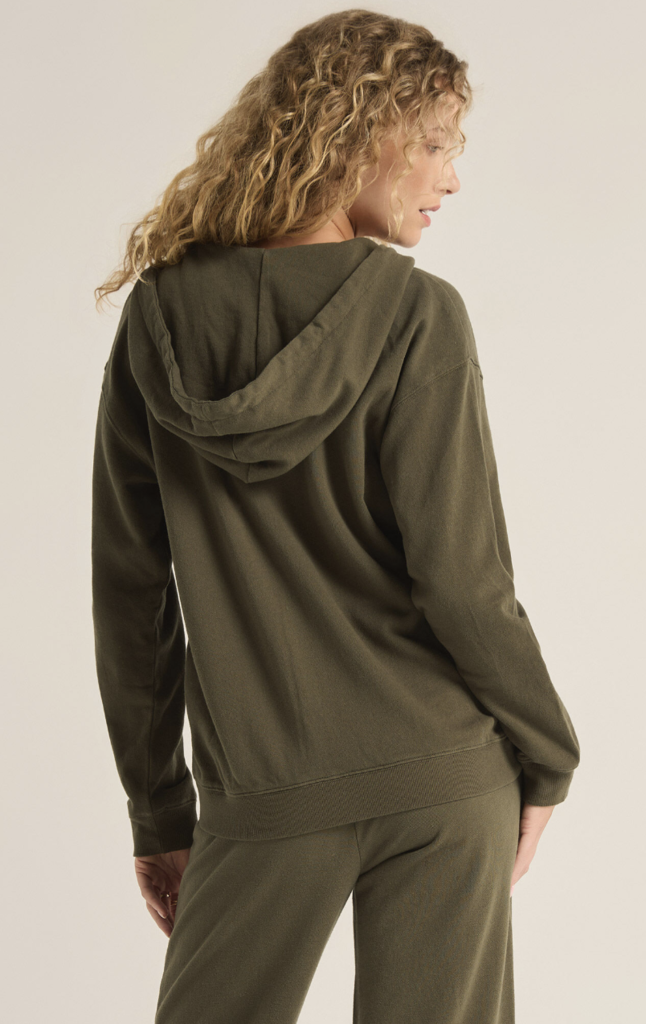 Z SUPPLY ACADEMY ZIP UP HOODIE