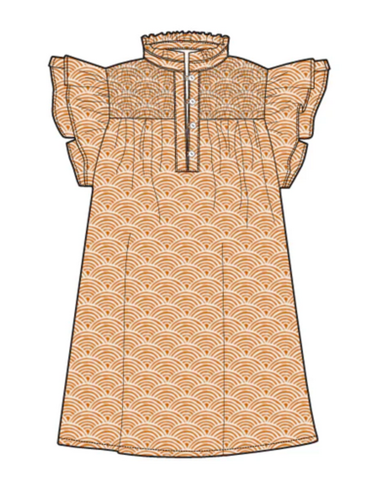 NEVER A WALLFLOWER SMOCKED SHORT DRESS