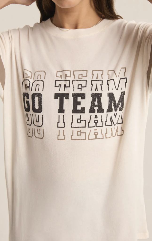 Z SUPPLY LOUNGE GO TEAM BOYFRIEND TEE