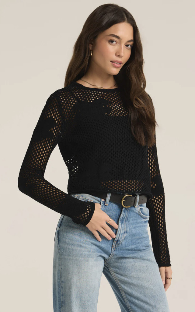 Z SUPPLY BLOSSOM FLORAL SWEATER