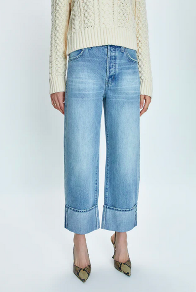 PISTOLA RYDER HIGH EISE CUFFED STRAIGHT