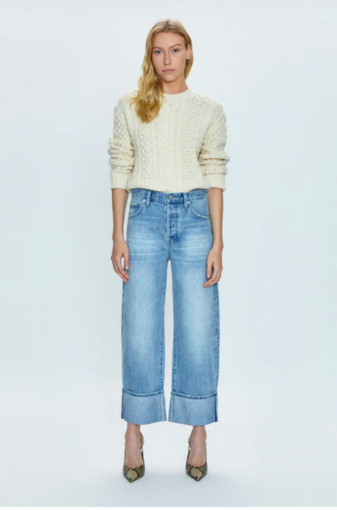 PISTOLA RYDER HIGH EISE CUFFED STRAIGHT