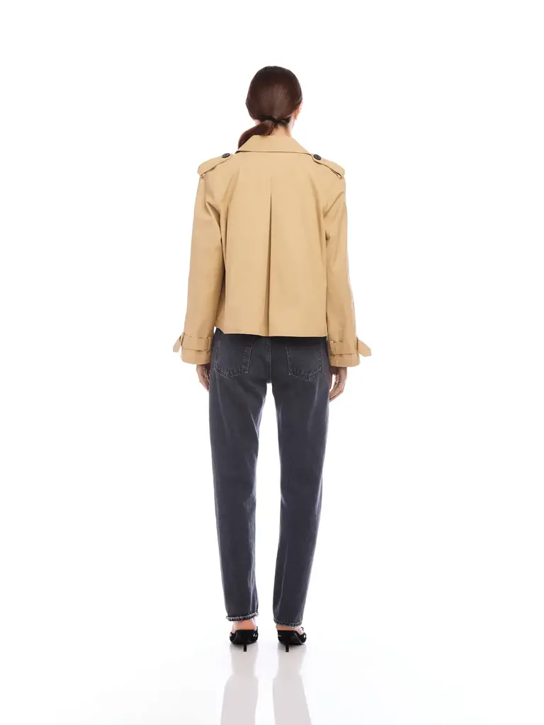 FIFTEEN TWENTY CHELSEA CROPPED TRENCH JACKET