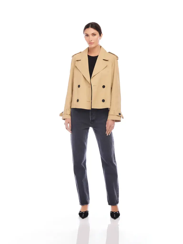 FIFTEEN TWENTY CHELSEA CROPPED TRENCH JACKET
