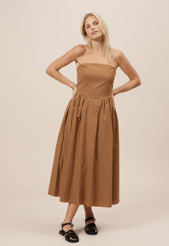 Lucy Paris CALIETA MIDI DRESS