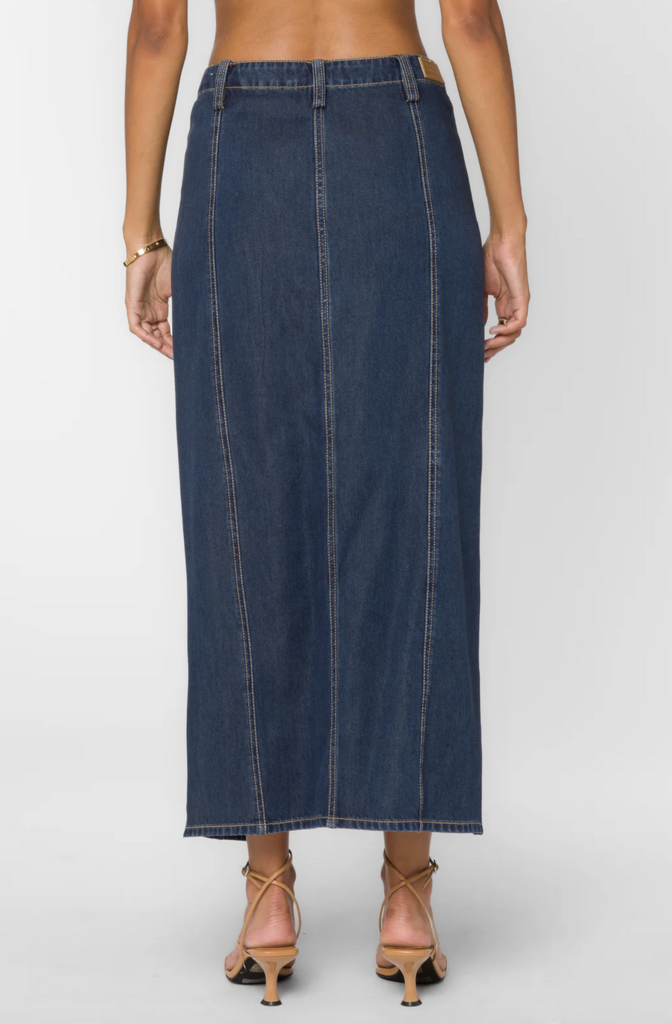 Velvet Heart NIKKIE LONG DENIM SKIRT