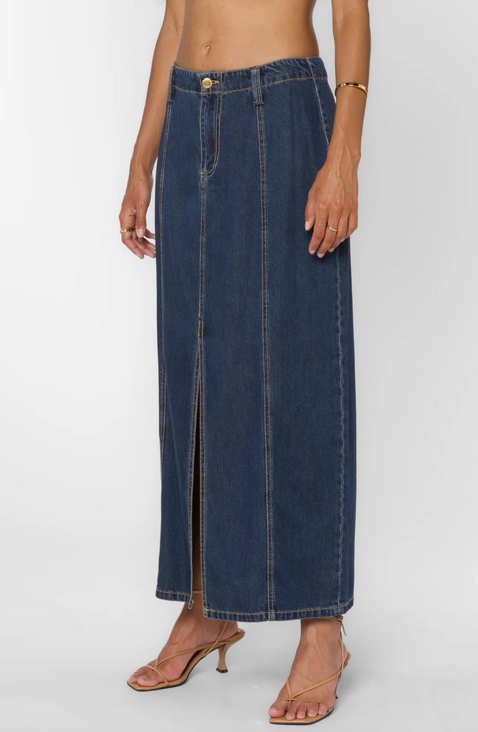 Velvet Heart NIKKIE LONG DENIM SKIRT