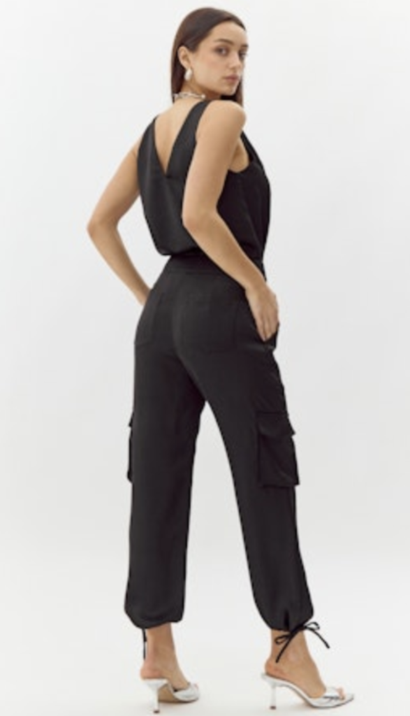 KASSI SHOULDER KNOT SATIN TOP