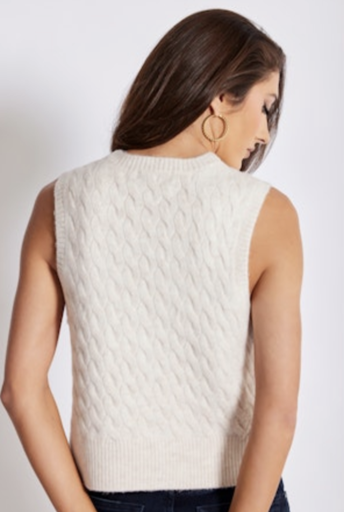BISHOP+YOUNG ESTELLA CABLE KNIT VEST