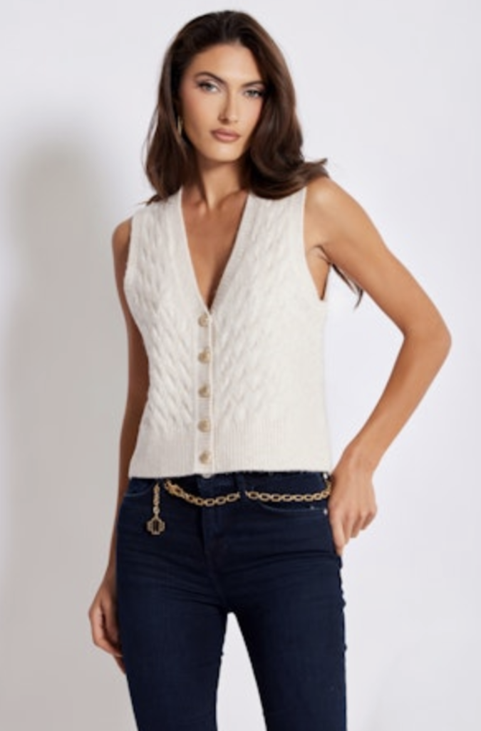 BISHOP+YOUNG ESTELLA CABLE KNIT VEST