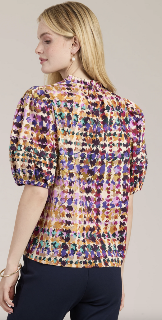 JENNA CONFETTI PLAID TOP