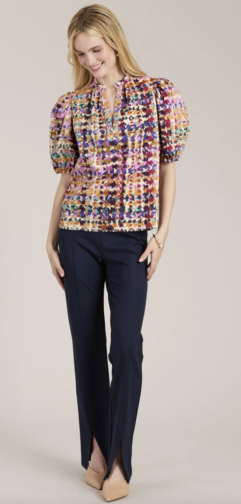 JENNA CONFETTI PLAID TOP