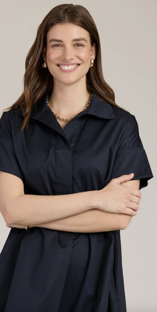 ADDIE MIDI SHIRTDRESS