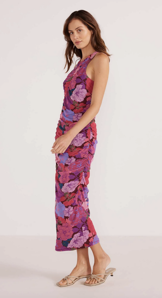MINKPINK LEXIE MESH MIDI DRESS