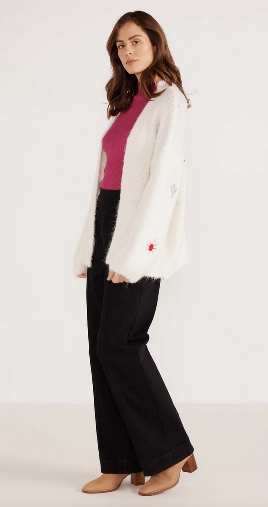 MINKPINK ROSALIE MOTIF KNIT SWEATER