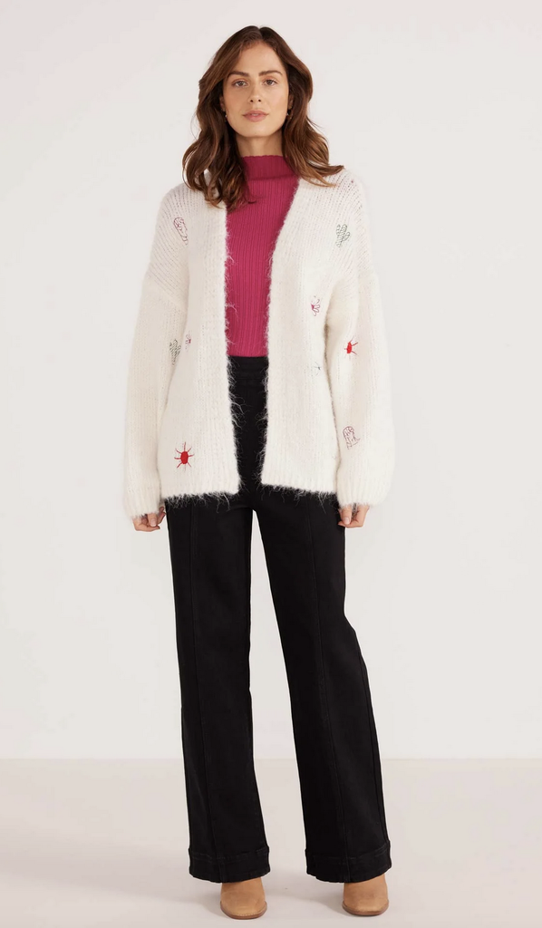 MINKPINK ROSALIE MOTIF KNIT SWEATER