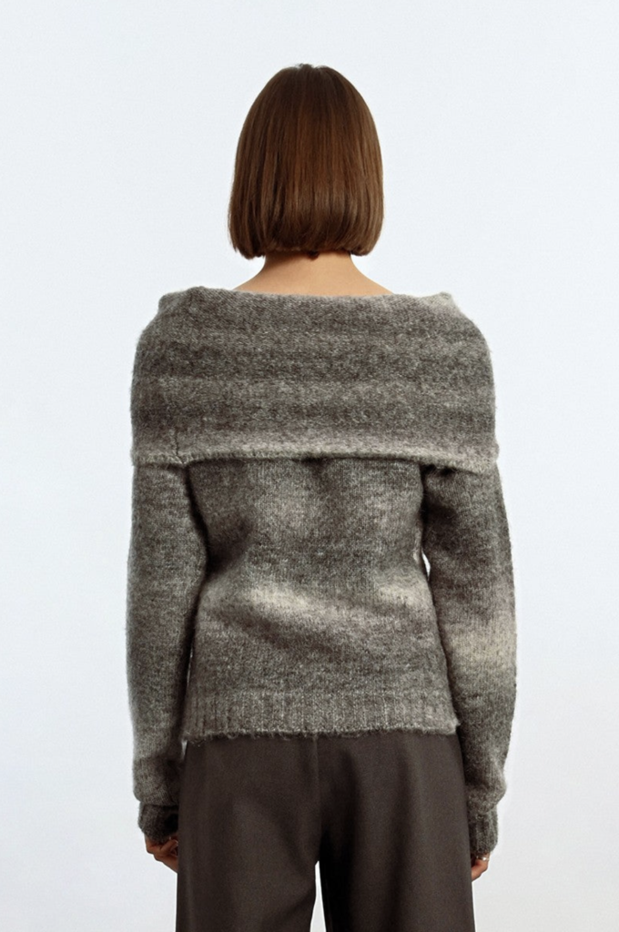 MOLLY BRACKEN OFF THE SHOULDER KNITTED SWEATER
