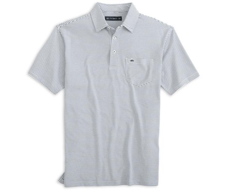 FISH HIPPIE PAMLICO STRIPE POLO