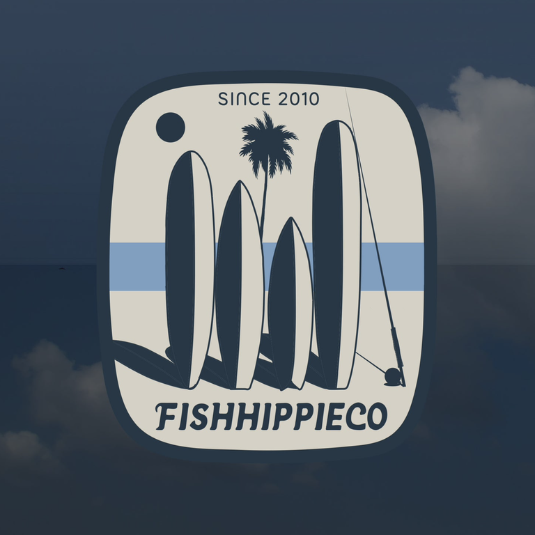 FISH HIPPIE QUATRO STICKER