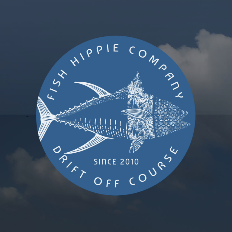 FISH HIPPIE DEPTH STICKER