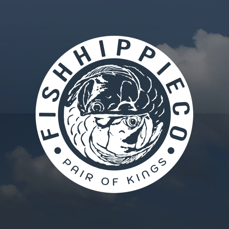 FISH HIPPIE PAIR OF KINGS STICKER