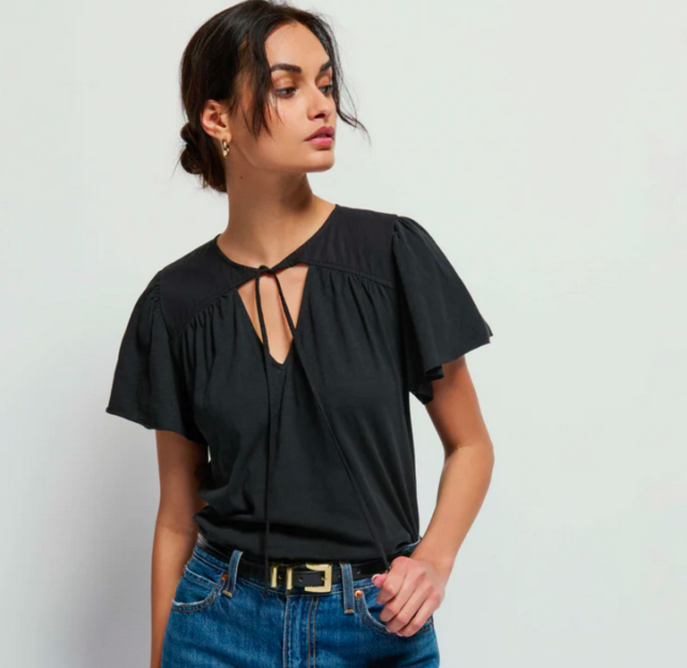 NATION LTD GLADYS TIE NECK TOP