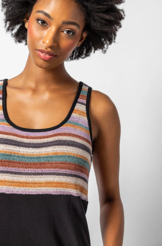 CROCHET INSERT MAXI DRESS