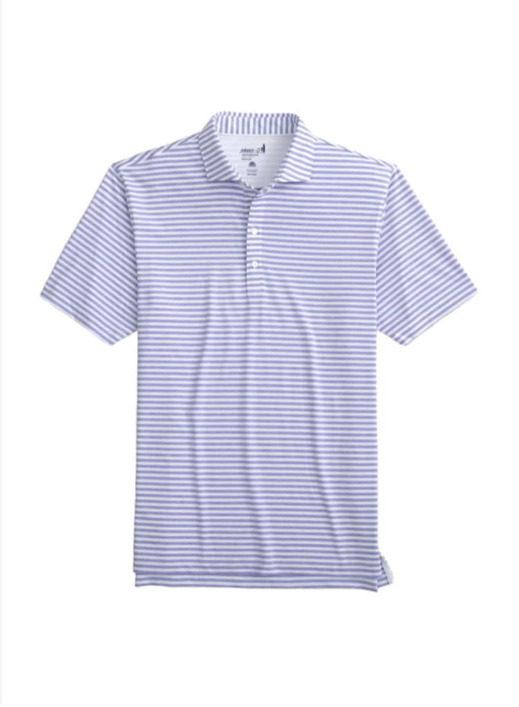 JOHNNIE-O REECE STRIPED JERSEY POLO