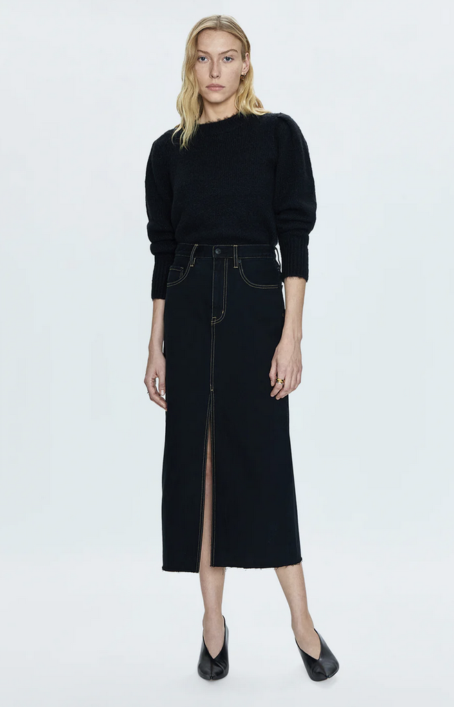 PISTOLA ALICE HIGH RISE MIDI SKIRT