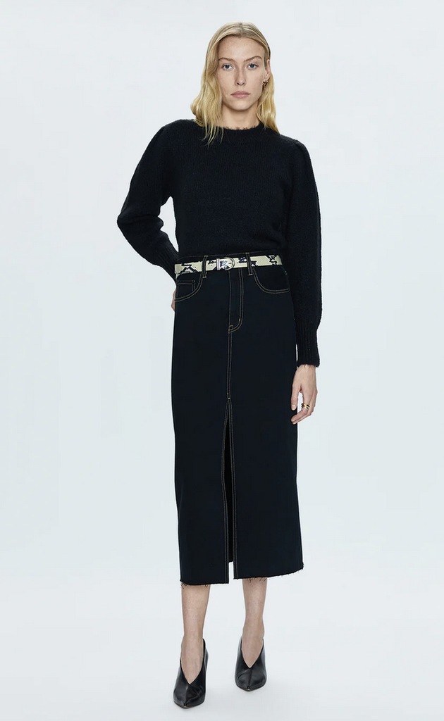 PISTOLA ALICE HIGH RISE MIDI SKIRT