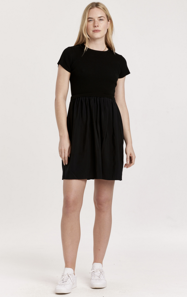 ANOTHER LOVE AVALON MOCK NECK S/S DRESS
