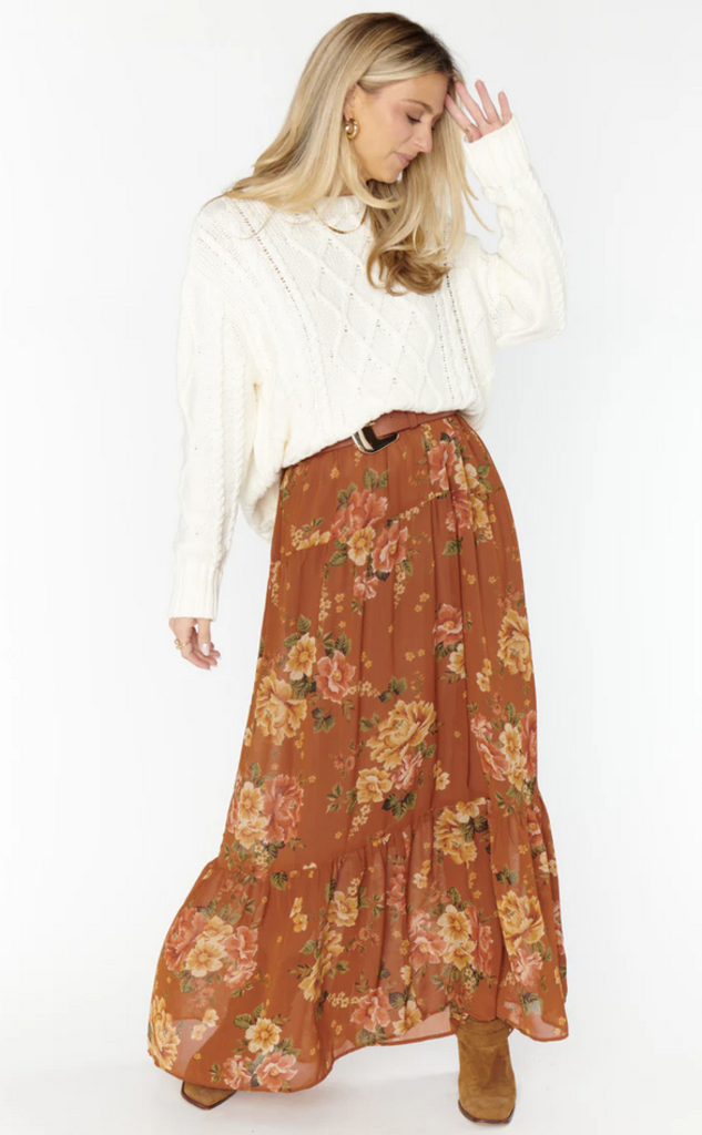 SHOW ME YOUR MUMU LARINA MIDI SKIRT