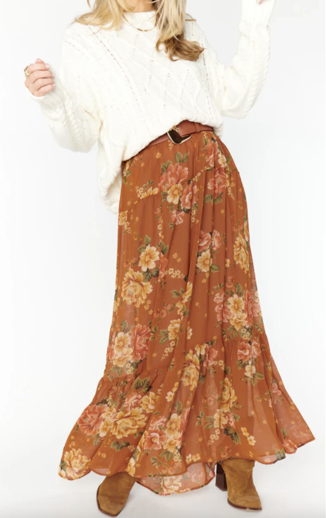 SHOW ME YOUR MUMU LARINA MIDI SKIRT
