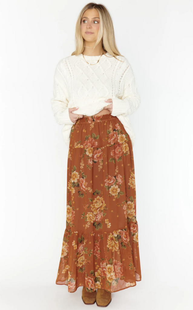 SHOW ME YOUR MUMU LARINA MIDI SKIRT