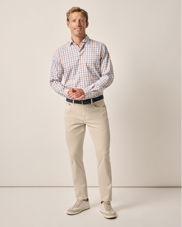 JOHNNIE-O CARMEL SATEEN 5 POCKET PANT 30"