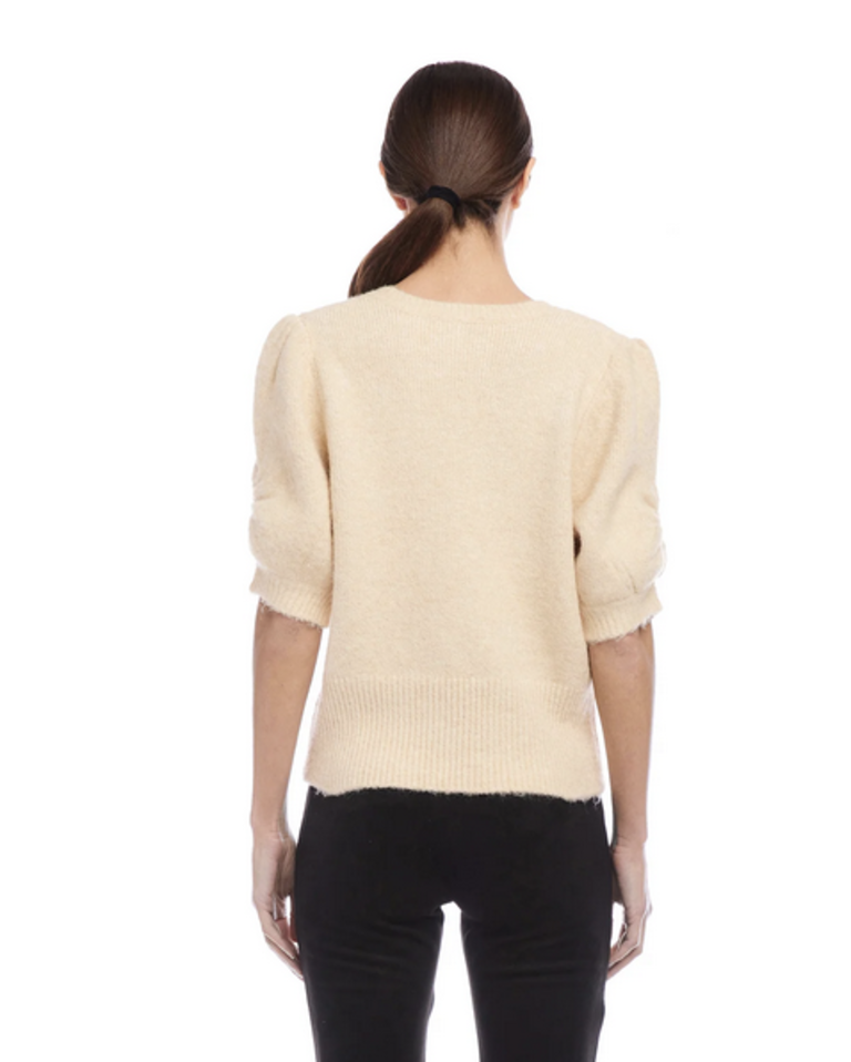 FIFTEEN TWENTY BENNET SHIRRED SLEEVE SWEATER
