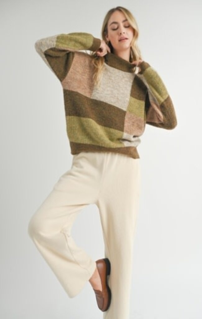 Sadie & Sage FOREST WALK TURTLENECK SWEATER
