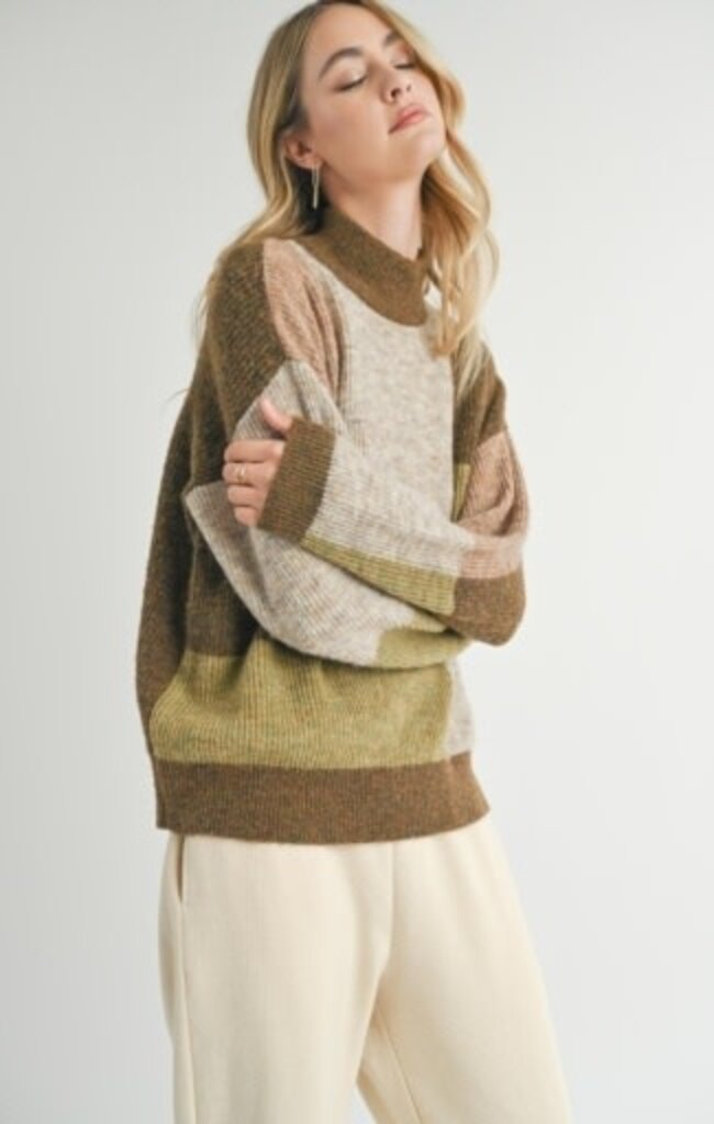 Sadie & Sage FOREST WALK TURTLENECK SWEATER