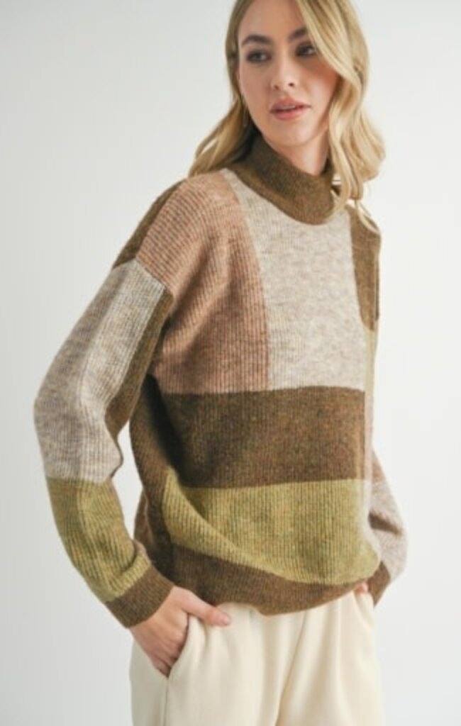Sadie & Sage FOREST WALK TURTLENECK SWEATER
