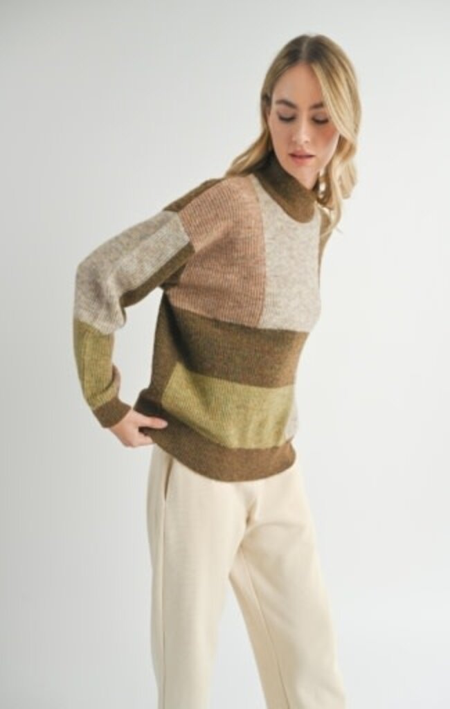 Sadie & Sage FOREST WALK TURTLENECK SWEATER