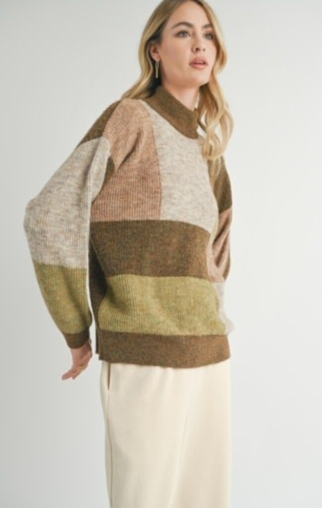 Sadie & Sage FOREST WALK TURTLENECK SWEATER