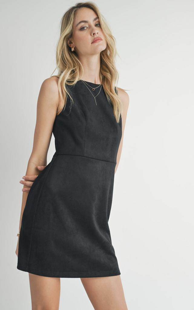 Sadie & Sage TUSCANY FAUX SUEDE MINI DRESS
