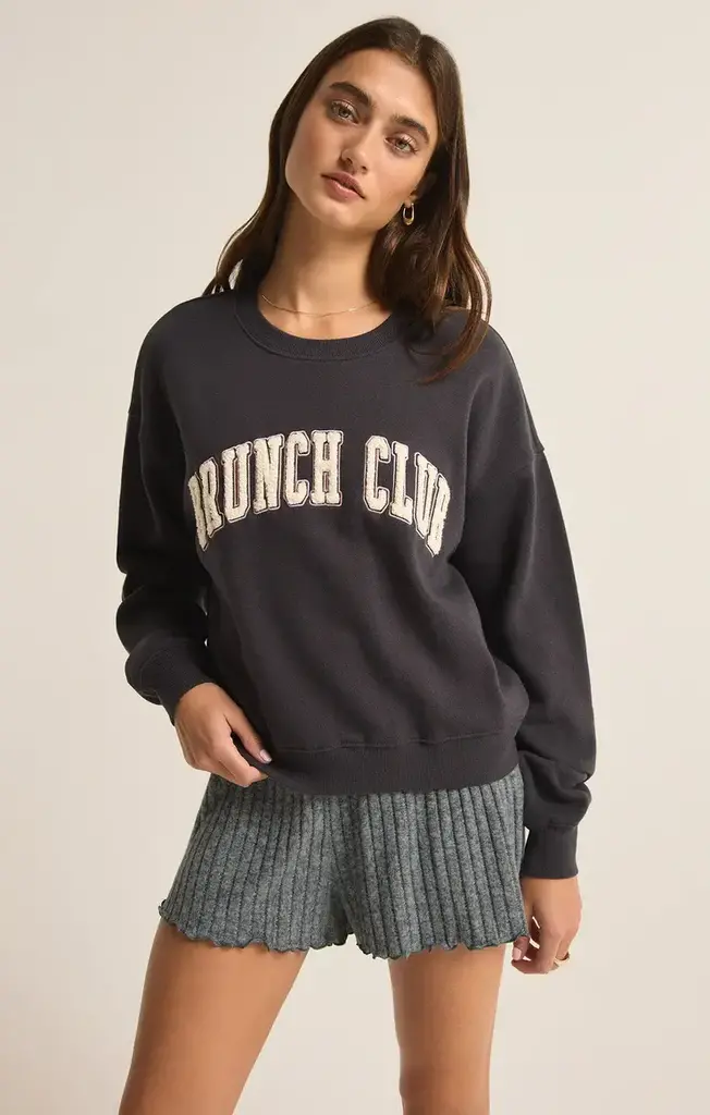Z SUPPLY LOUNGE BRUNCH CLUB SWEATSHIRT