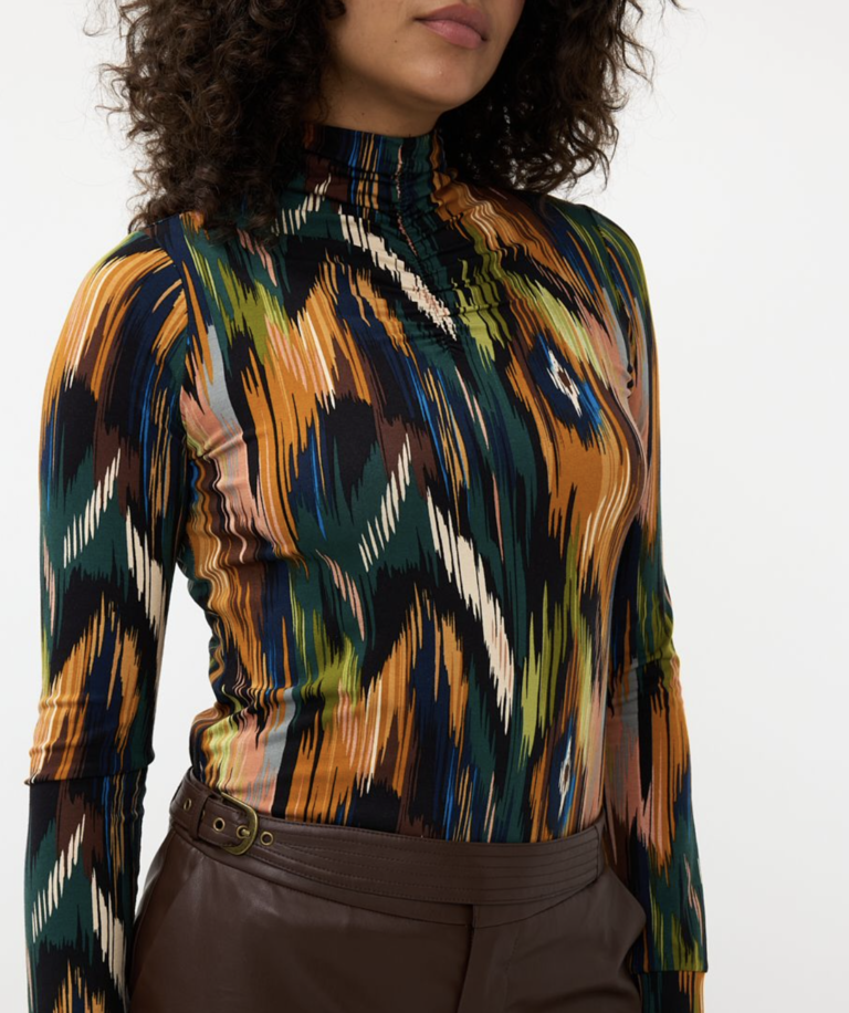 ESQUALO L/S SCRUNCH TOP