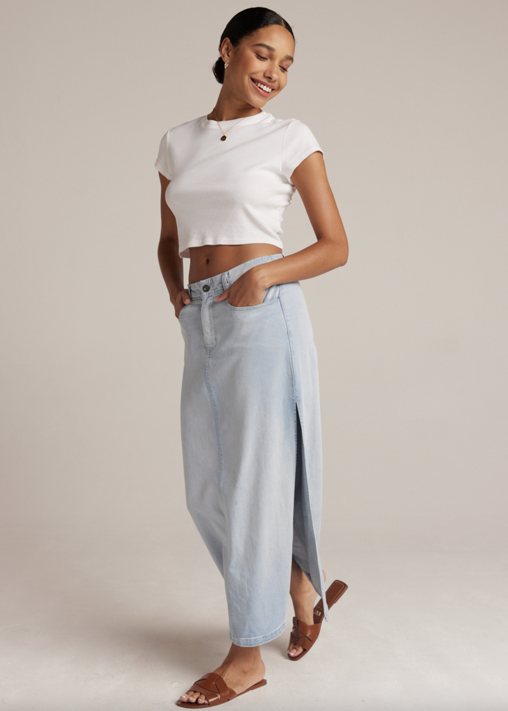 BELLA DAHL SIDE SLIT SKIRT