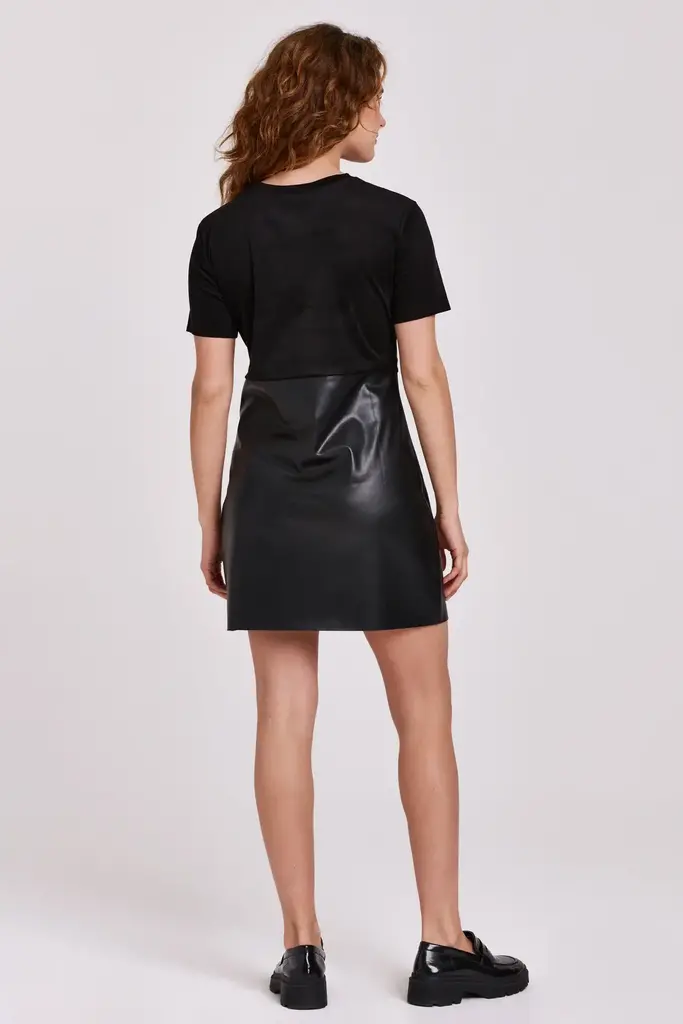 ANOTHER LOVE VALENCIA MIX MEDIA DRESS