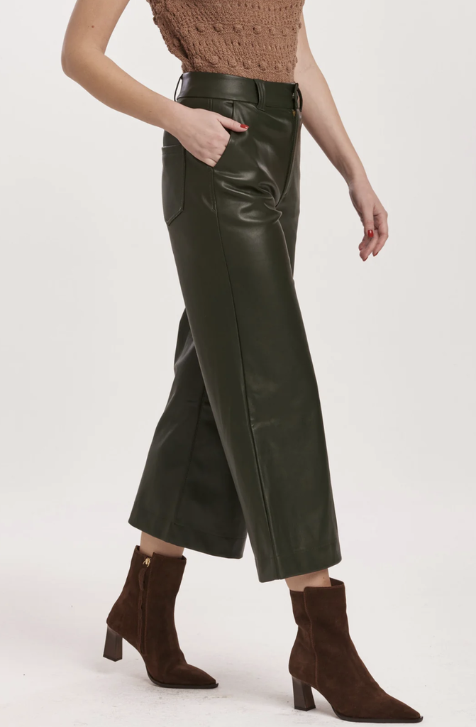 DEAR JOHN AUDREY SUPER HIGH RISE CROPPED WIDE LEG PANTS