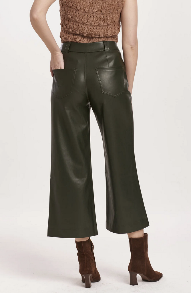 DEAR JOHN AUDREY SUPER HIGH RISE CROPPED WIDE LEG PANTS