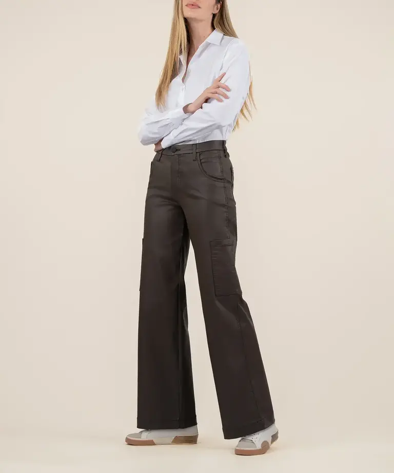 KUT JODI COATED HIGH RISE. PANT