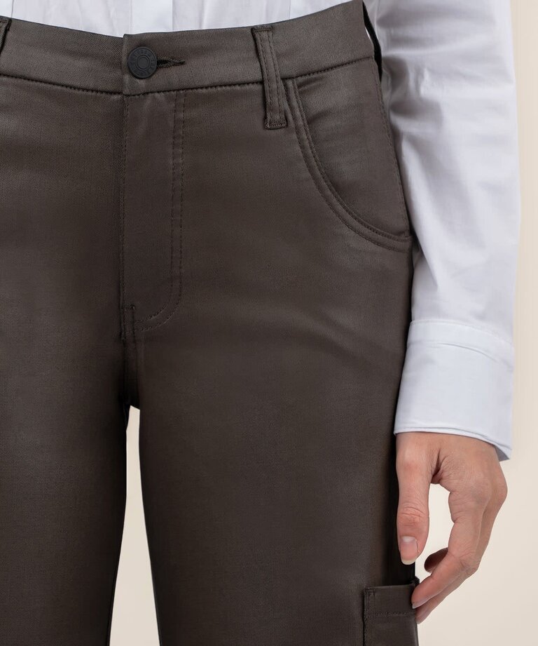 KUT JODI COATED HIGH RISE. PANT